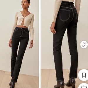 Reformation Sierra High Rise Ladies Straight Long Jeans